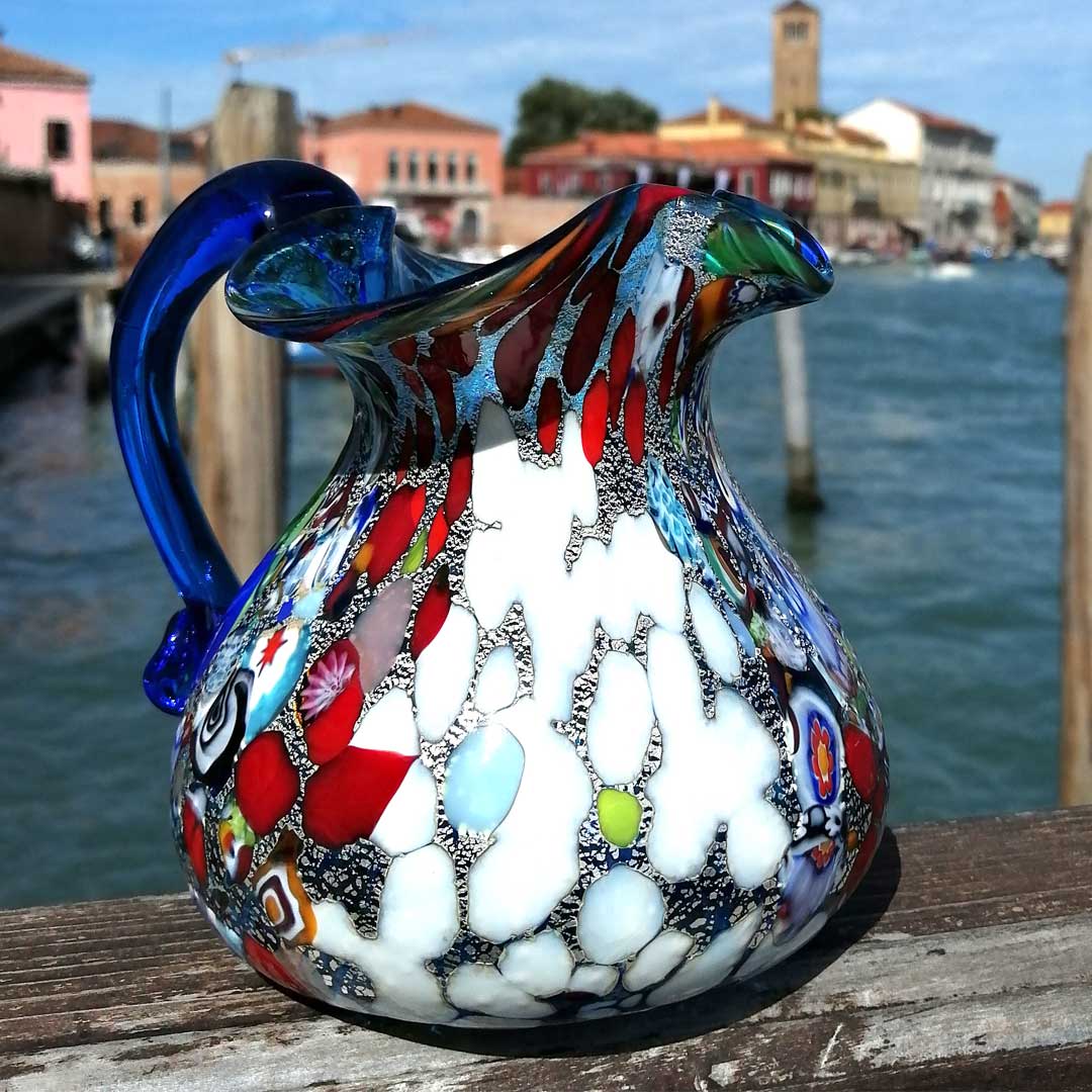 619 ORIGINALMURANOGLASS Кувшин для вина и воды - муранское стекло OMG 12 см  - Вид №1