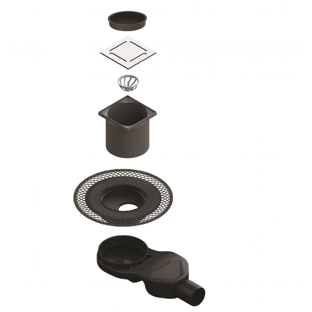 090159 Трап водосток PLATZ Norma 150х150  Berges PLATZ Uno  - Вид №5