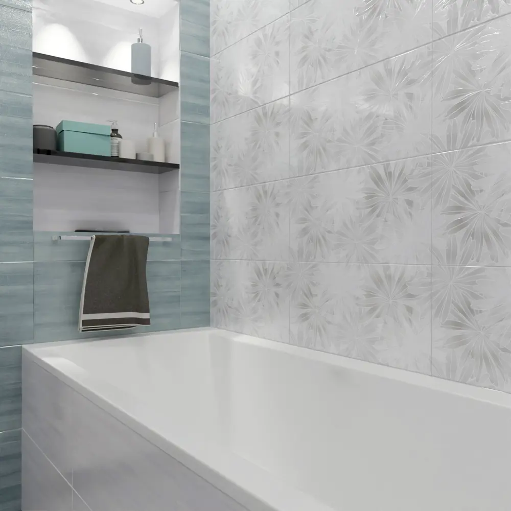 Нефрит-Керамика Довиль: бирюзовая керамическая плитка 30×60 см для интерьера 89232617 STLM-0944641 - Вид №7