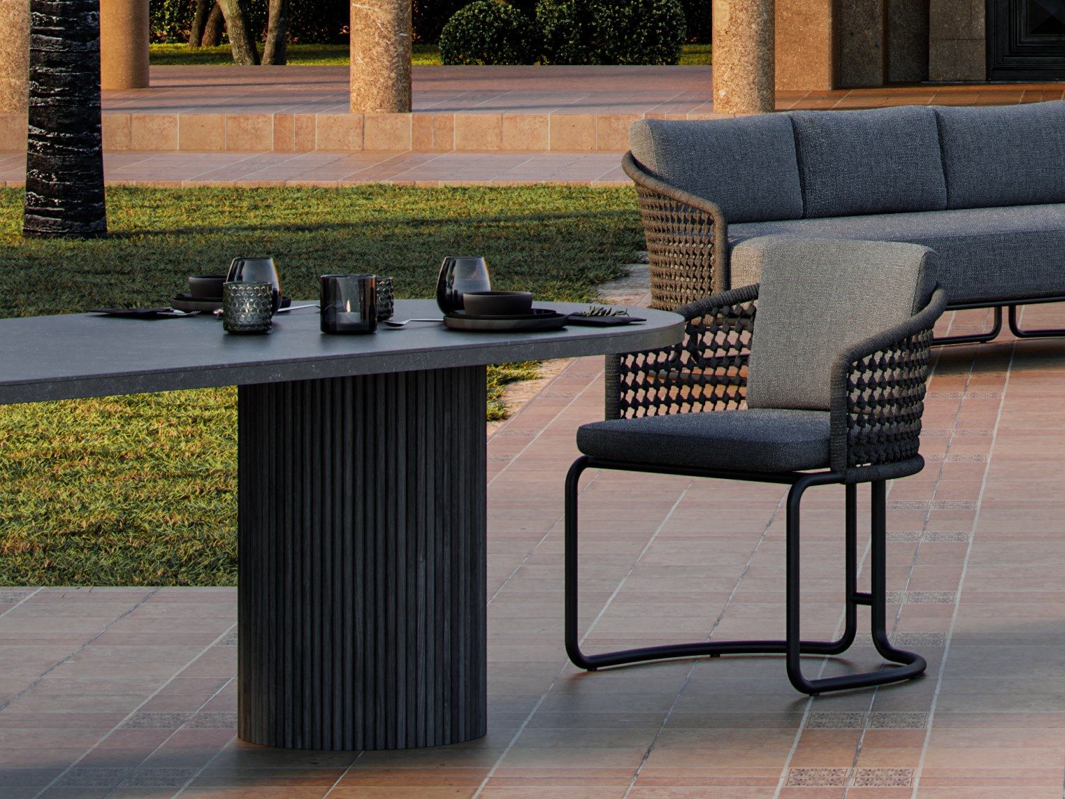 Садовый стул с подлокотниками SNOC Pigalle ARCH-00144244 - Вид №3