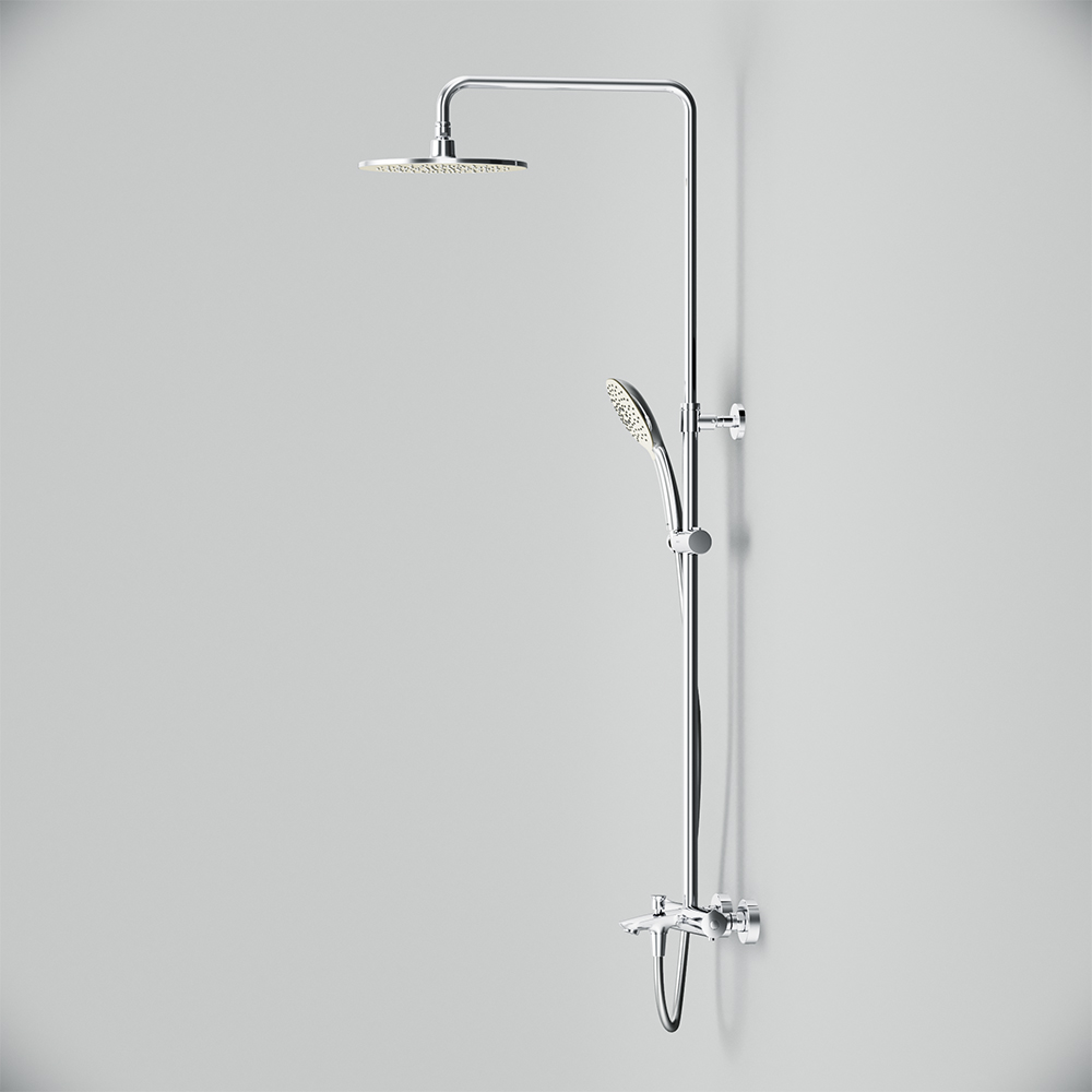 F0770A510 Spirit V2.0 душ.система набор: смеситель д/ванны/душа с термостатом верхн. душ d 250 мм AM.PM Spirit 2.0  - Вид №10