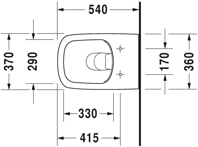 2551092000 Подвесной унитаз настенный Белый Duravit Durastyle Германия - Вид №4