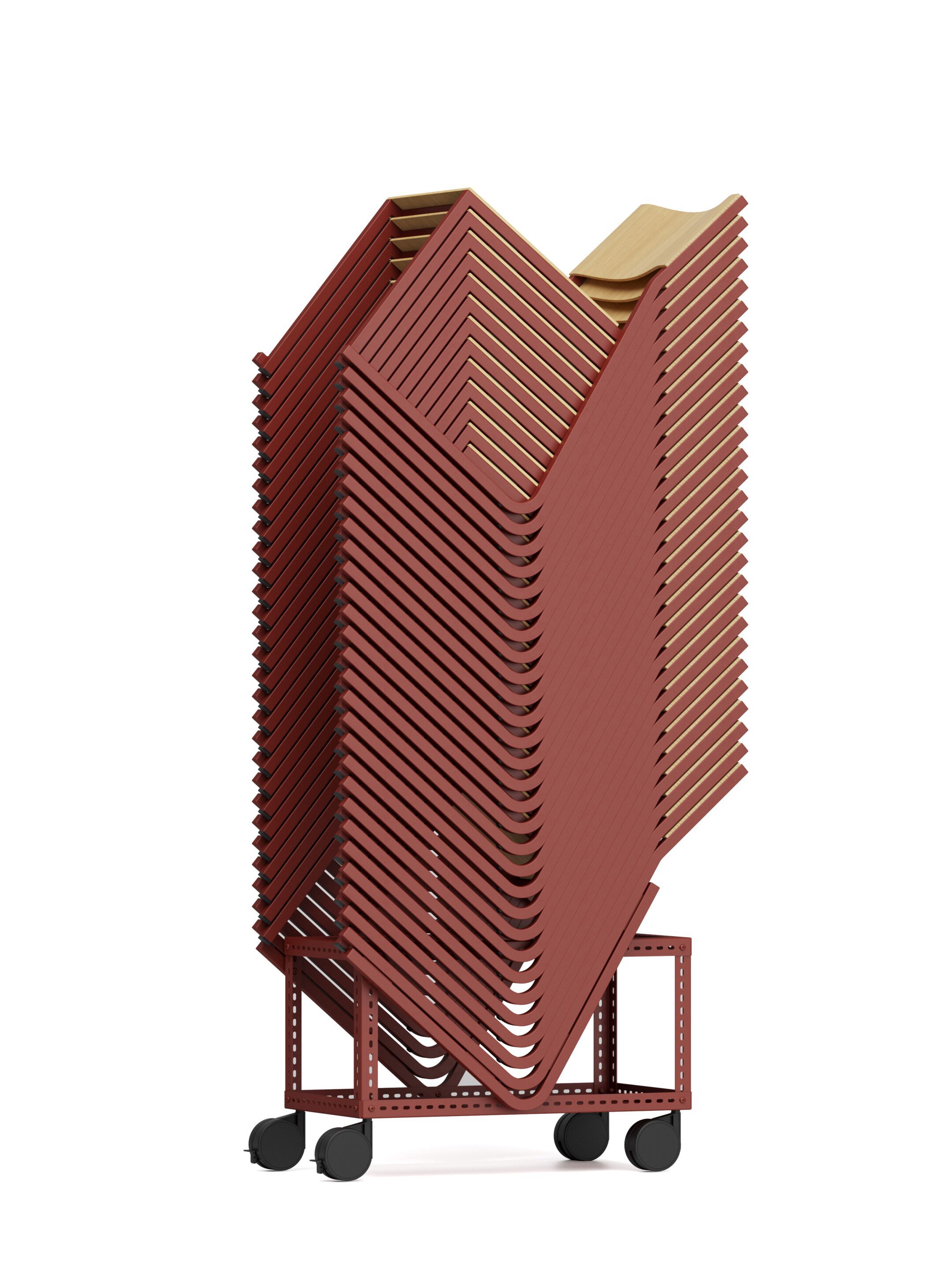 Штабелируемый стул из алюминия и дерева Infiniti GT01 ARCH-00129040 - Вид №8