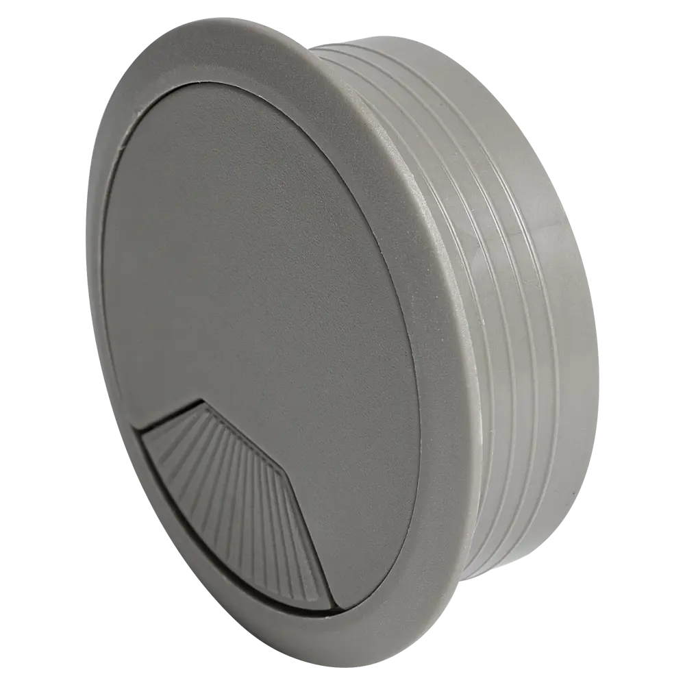 Заглушка для кабель-канала Jet 60 мм цвет серый STLM-2092280