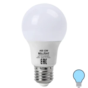 Лампа светодиодная E27 220-240 В 12 Вт груша матовая 1000 лм, холодный белый свет