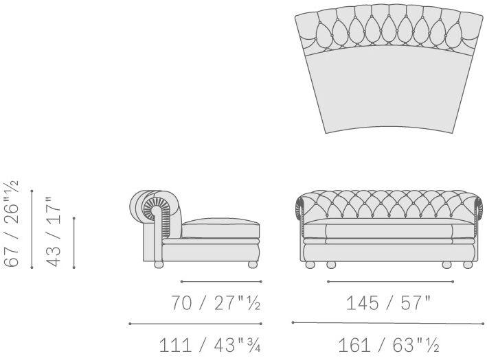 Poltrona Frau Модульный кожаный диван с тафтингом La collezione - divani e poltrone sun-id-1423378 - Вид №15