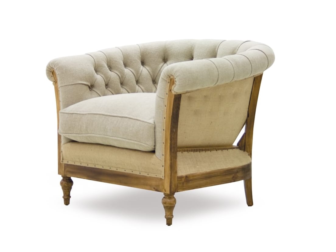 Кресло capitonné из джута с подлокотниками CREARTE COLLECTIONS Class Essence ARCH-00084539 - Вид №1