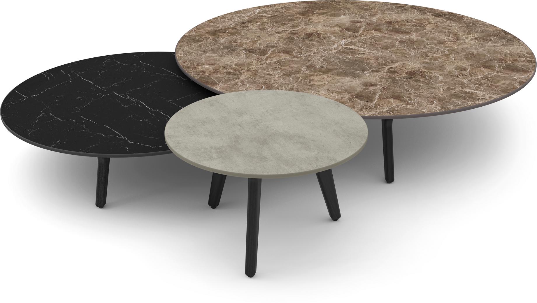 MNST995 Журнальные столики teak ⌀60см Manutti Torsa - Вид №1