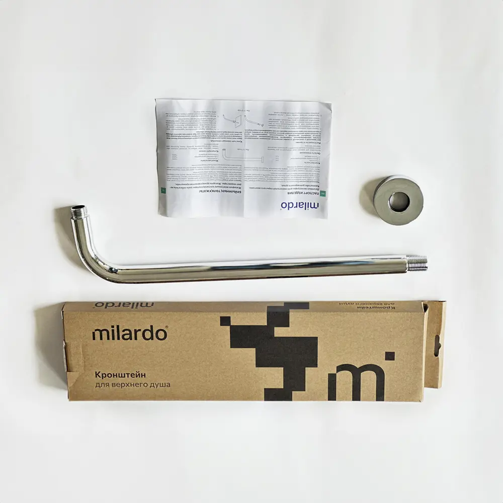 Держатель для верхнего душа Milardo Dale DALSB39M61 цвет хром STLM-2027654 - Вид №1