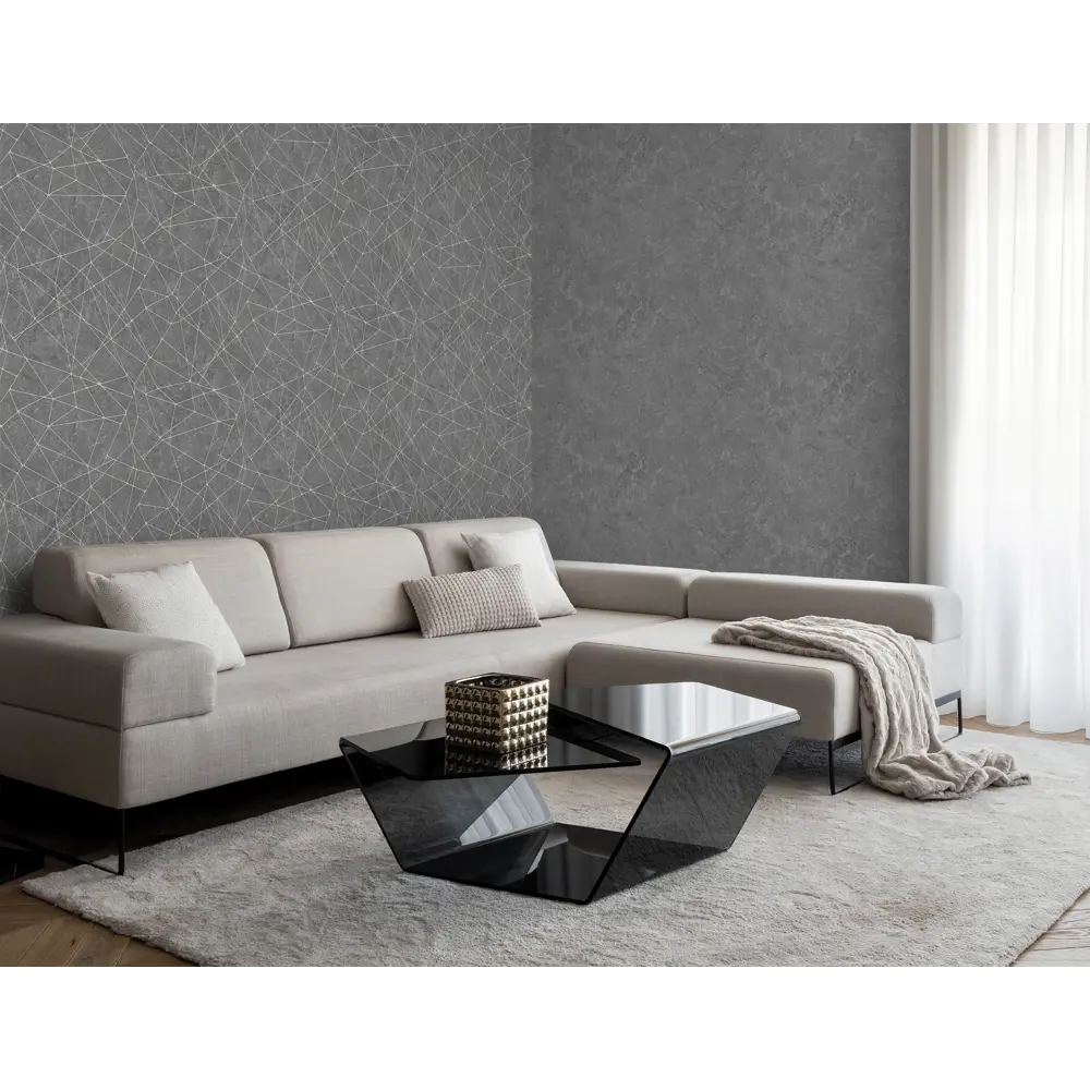 Обои флизелиновые Victoria Stenova Реформа графитовые 1.06 м VS587389 STLM-2020119 - Вид №1