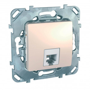 MGU5.492.25ZD Розетка 1xRJ11 , бежевый Schneider Electric Unica