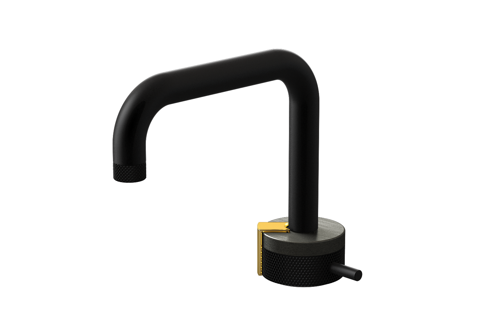 E-11500-R1BOX-L2AU-MBK Однорычажный прогрессивный смеситель для раковины - излив 15,3см GRAFF MOD+