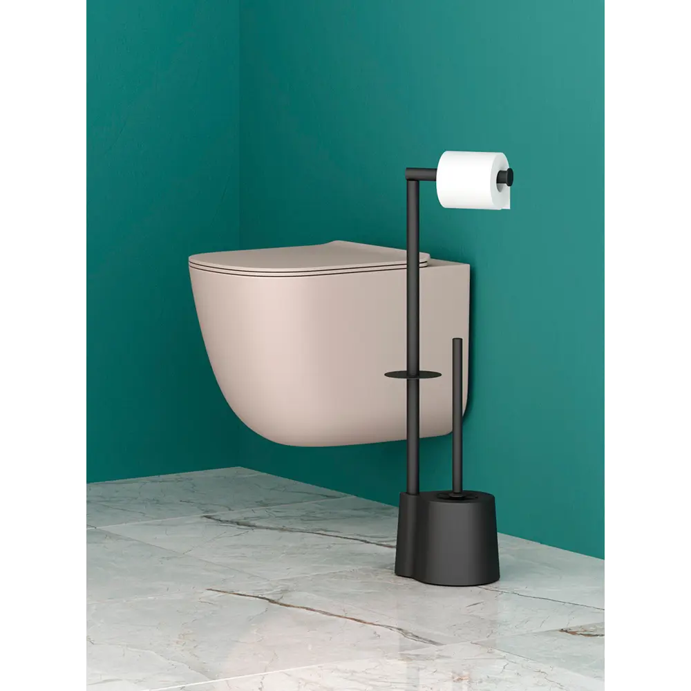 Стойка-ерш для унитаза айви пластик/металл черный Santreyd STLM-2180617 - Вид №5