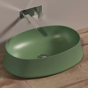 SH04MIRTOMATT Накладная раковина на столешницу  овальная Simas Sharp