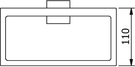 21838A Полотенцедержатель подвесной цвет хром LANGBERGER LEDRO - Вид №3