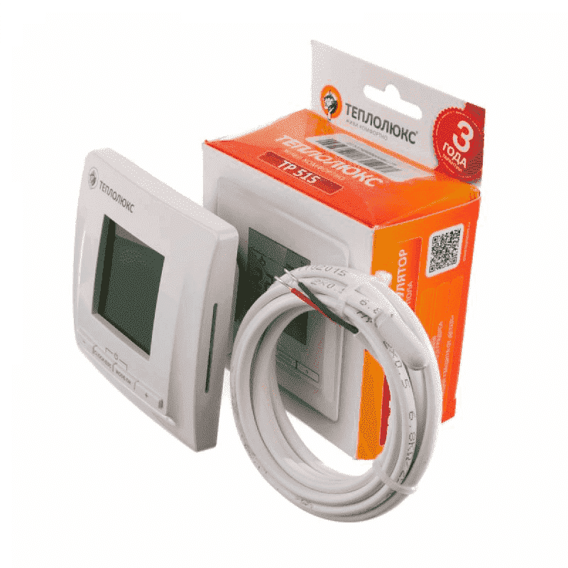 Термостат TP 515 ТЕПЛОЛЮКС цифровой с дисплеем белый 4305651417000000 - Вид №1