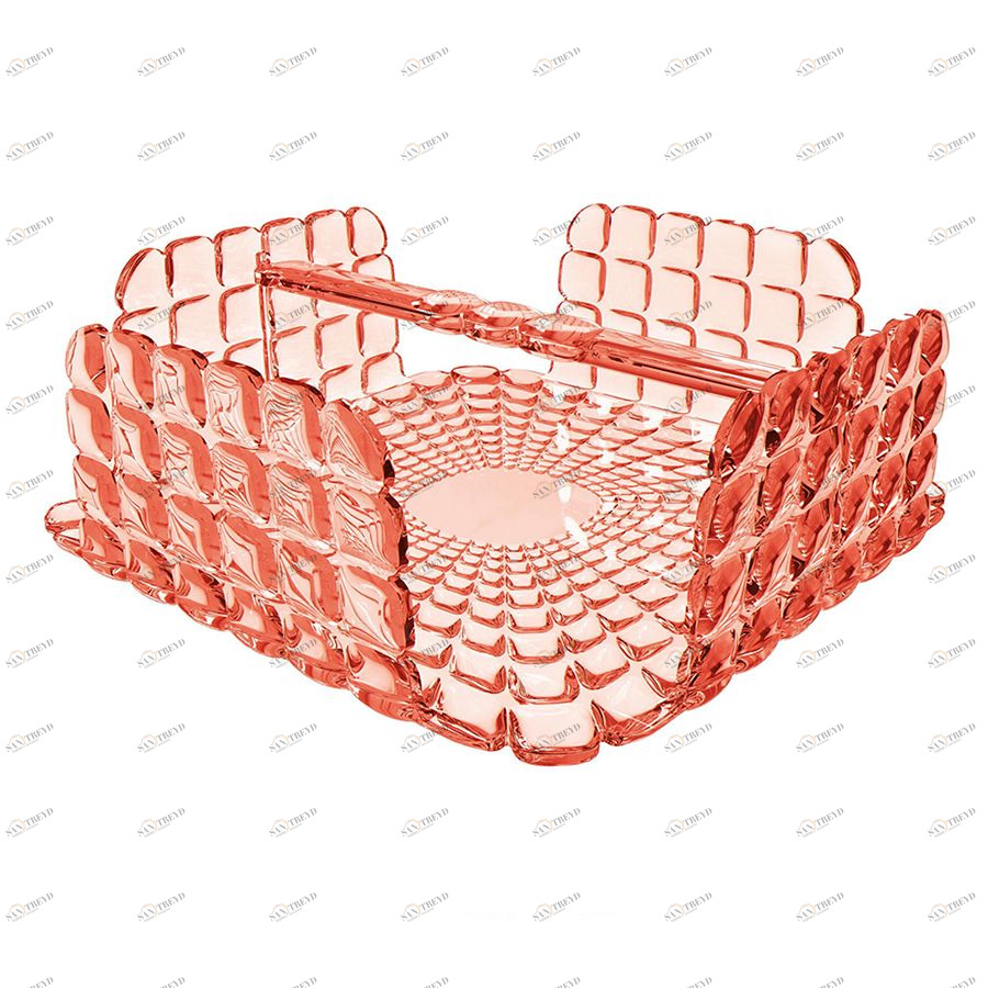 Салфетница квадратная Tiffany коралловая Guzzini 19870023