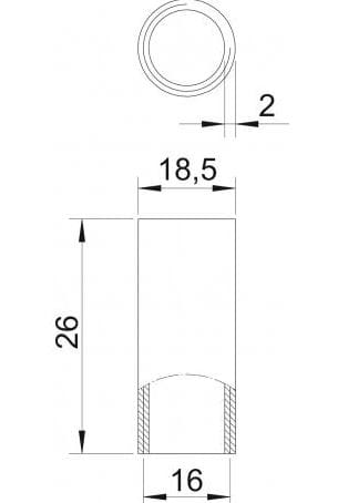 Стальная втулка для электрооборудования OBO Bettermann BlackLine ARCH-00004771