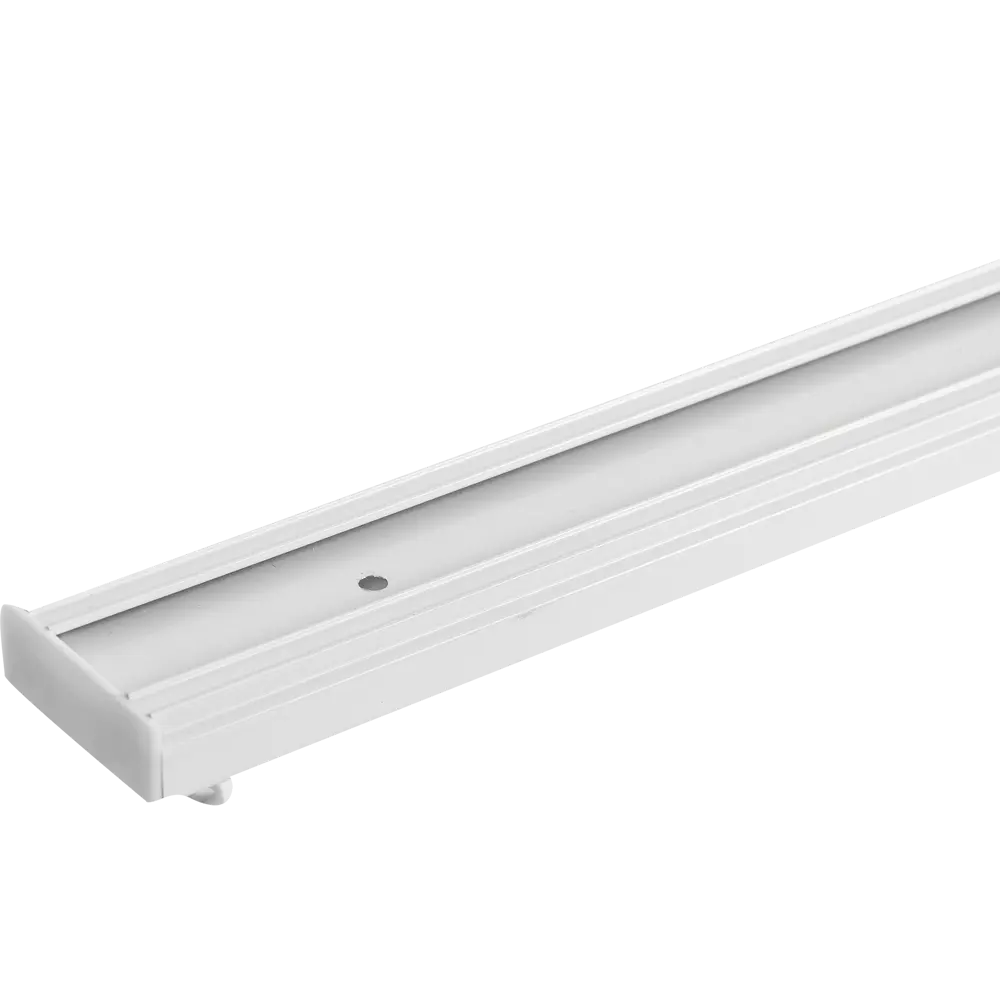 Карниз шинный двухрядный с потолочным держателем 200 см алюминий цвет белый ORBIS STLM-2095541