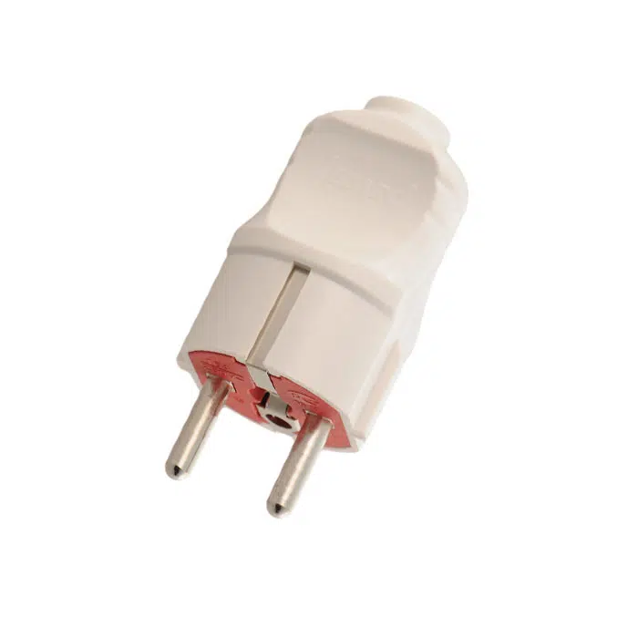 ACCESSORIES Вилка с заземл. UPS белый LEZARD 715-0501-605 - Вид №1