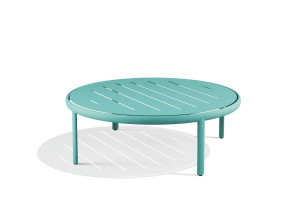 Круглый стальной журнальный столик с порошковым покрытием