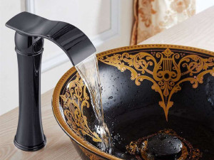 Электронный смеситель для раковины с высоким полом