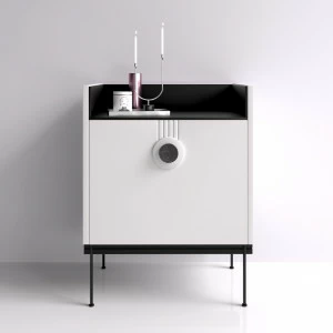 Тумба прикроватная белая Lago BRAGIN DESIGN LIVING 00-3974656 Белый