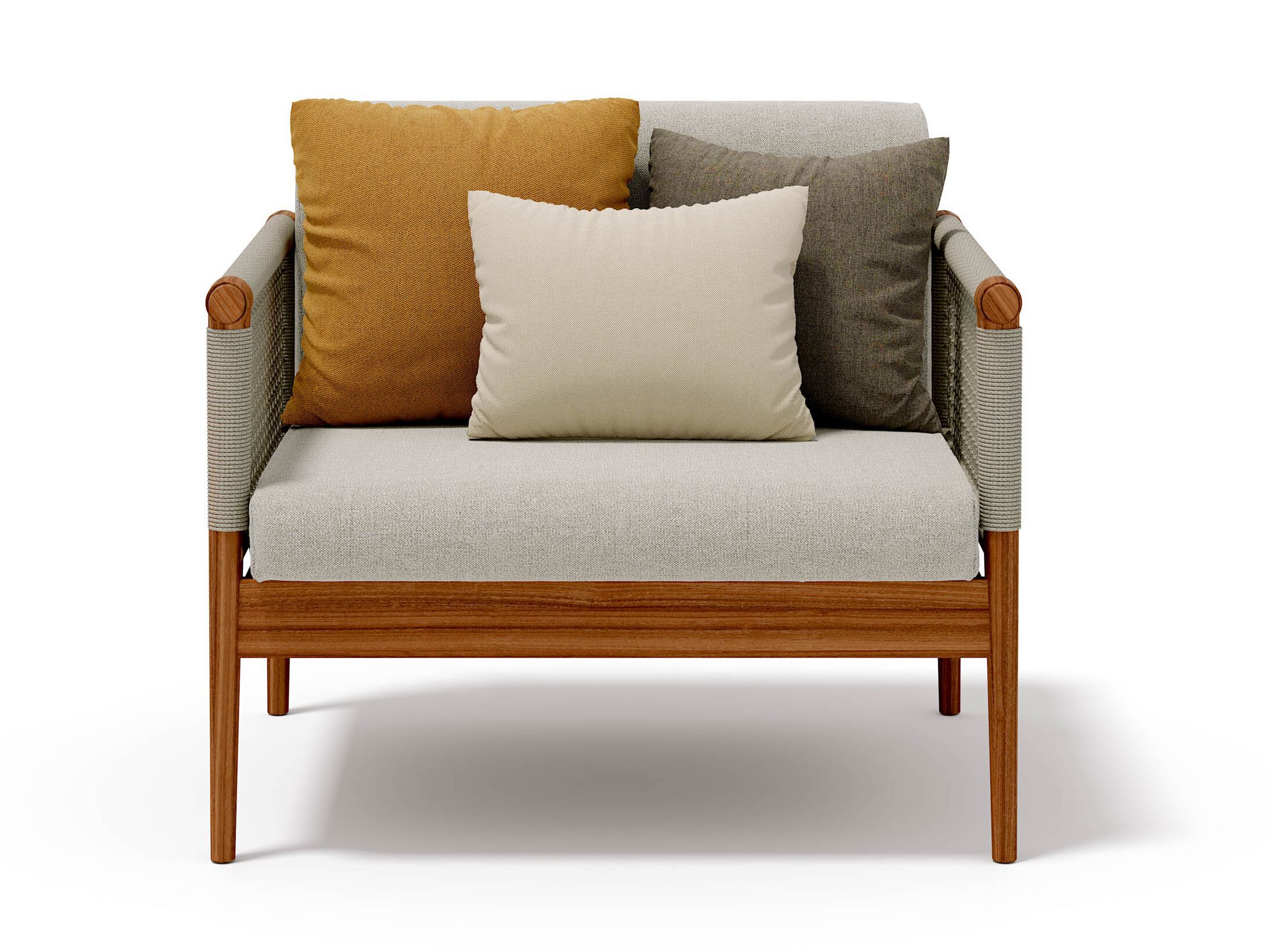 Садовое кресло с веревкой и тканевым подлокотником Atmosphera Lodge .25 ARCH-00012122 - Вид №8