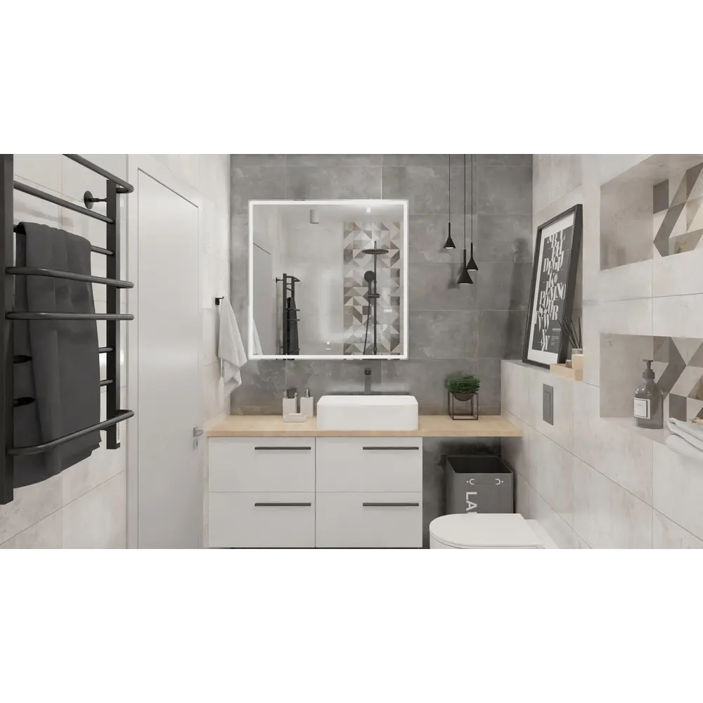 Рамка Inspire Milo 50x70 см цвет чёрный 82376766 STLM-2146439  - Вид №4