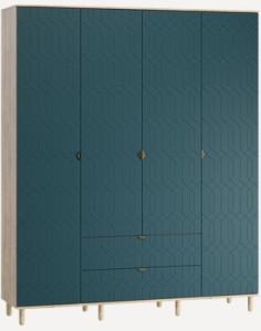 138205 Распашной шкаф Deco Aquamarine LAB interior Теджонс-4
