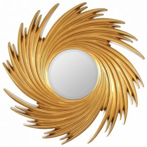 Зеркало-солнце 96 см античное золото Tornado Gold ART-ZERKALO ДИЗАЙНЕРСКИЕ 00-3884078 Зеркальный;золото