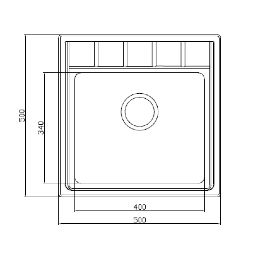 Кухонные мойки Eco Roma SMR-5050A.0 SEAMAN  - Вид №1