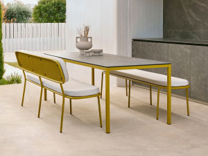 Прессованный алюминиевый садовый стол