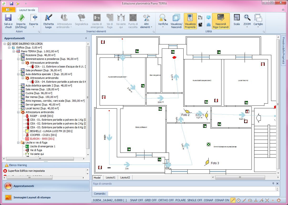 Программное обеспечение для интерактивного определения размеров и чертежей пожарных установок Blumatica BlumatiCAD Antincendio ARCH-00056951