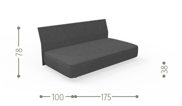 Секционный садовый диван из ткани и веревки Talenti ARCH-00118279 - Вид №13