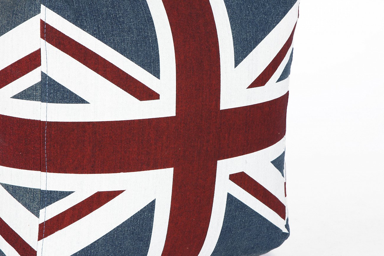 Пуф Londres английский флаг LAZY LIFE PARIS ДИЗАЙНЕРСКИЕ 051200 Белый;красный;синий;разноцветный  - Вид №4