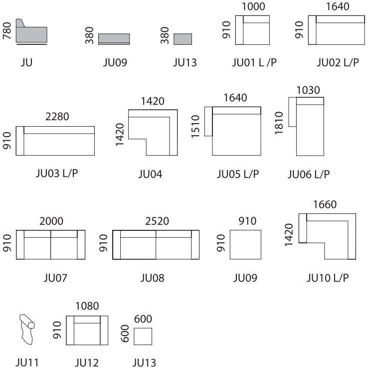 mminterier Секционный диван со съемным чехлом из ткани Juun sun-id-1405268 - Вид №6