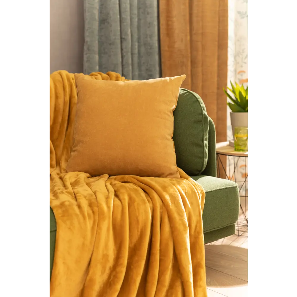 Подушка Elche 45x45 см цвет горчичный 85229824 STLM-2140724 SEASONS  - Вид №3