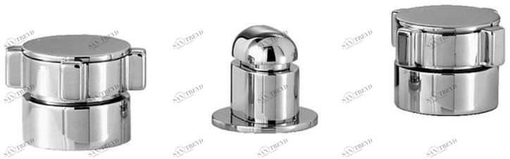 RUBINETTERIE STELLA Смеситель для биде на 3 отверстия Aster At00200cr00