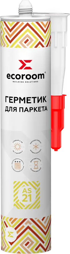 91314882 Герметик акриловый Ecoroom AS-21 для паркета махагон 310 мл STLM-0857110