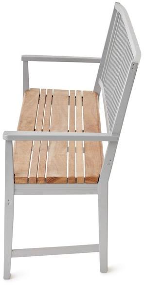 Nola Industrier Скамья из литого под давлением алюминия со спинкой sun-id-1494854 - Вид №1