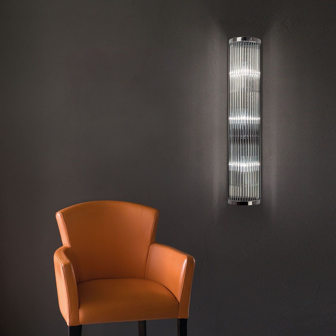 Бра с прозрачным стеклянным плафоном хром Frezia Light 119265 FREZIA LIGHT  00-3953637 Прозрачный;хром  - Вид №1