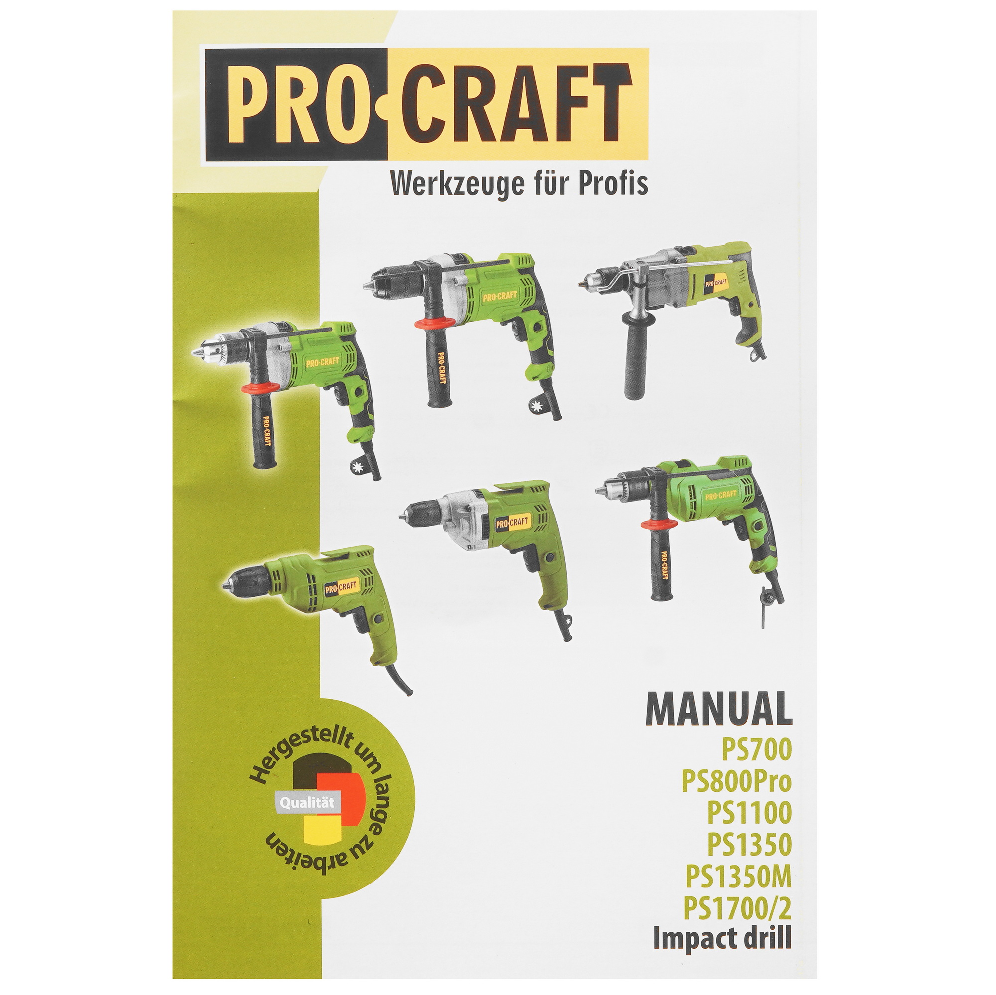 Дрель  PROCRAFT PS1100 5497127 STDN-0086754 - Вид №5