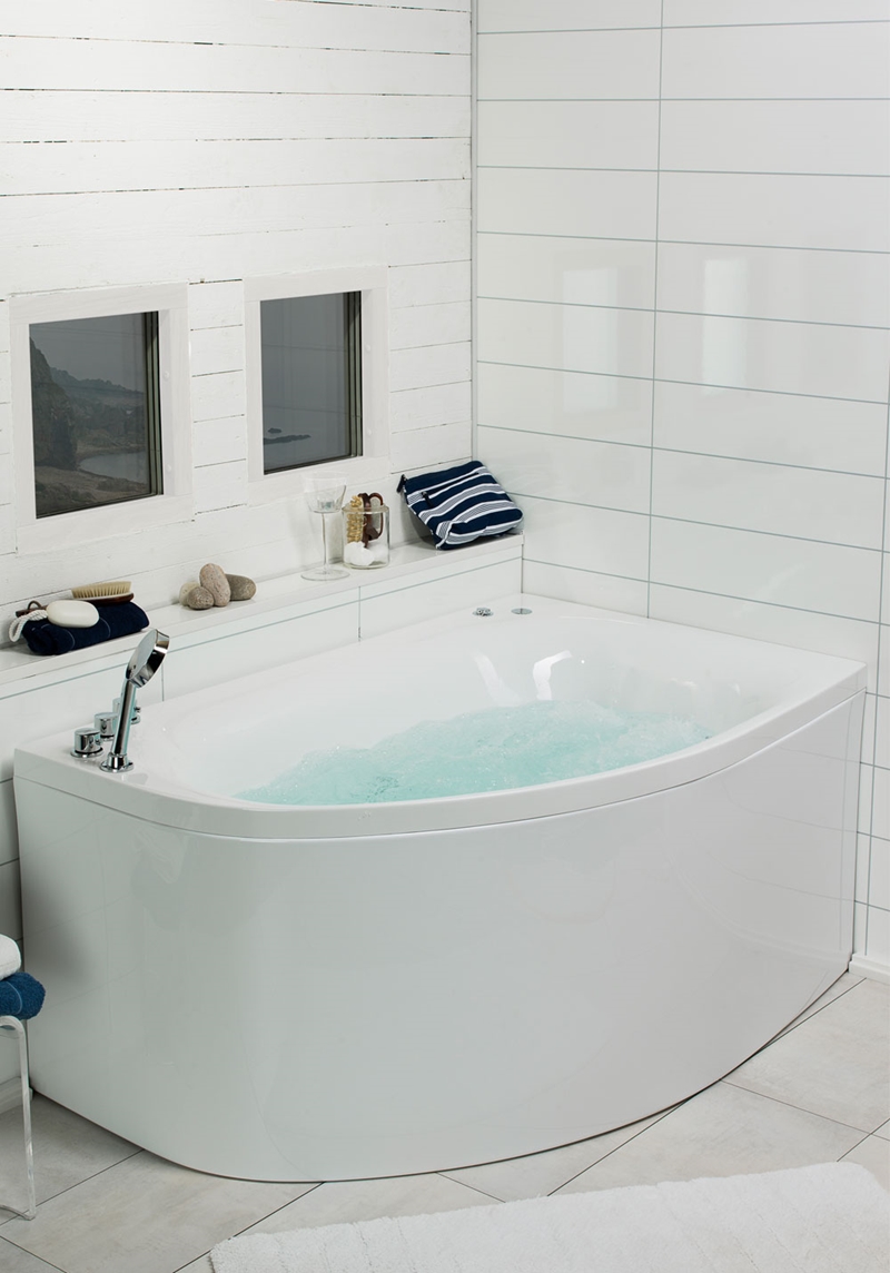 121 Массажные Ванны Sand 160 Silver Left + Mix  Noro  Белый  - Вид №2