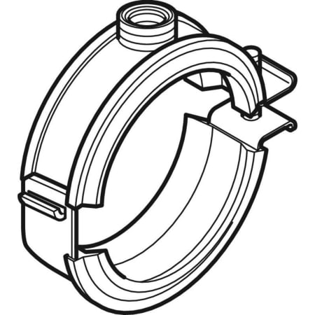 GEBERIT 315.812.26.1 Хомут изолированный Geberit Silent-db20, с муфтой M10/G 1/2"  - Вид №1