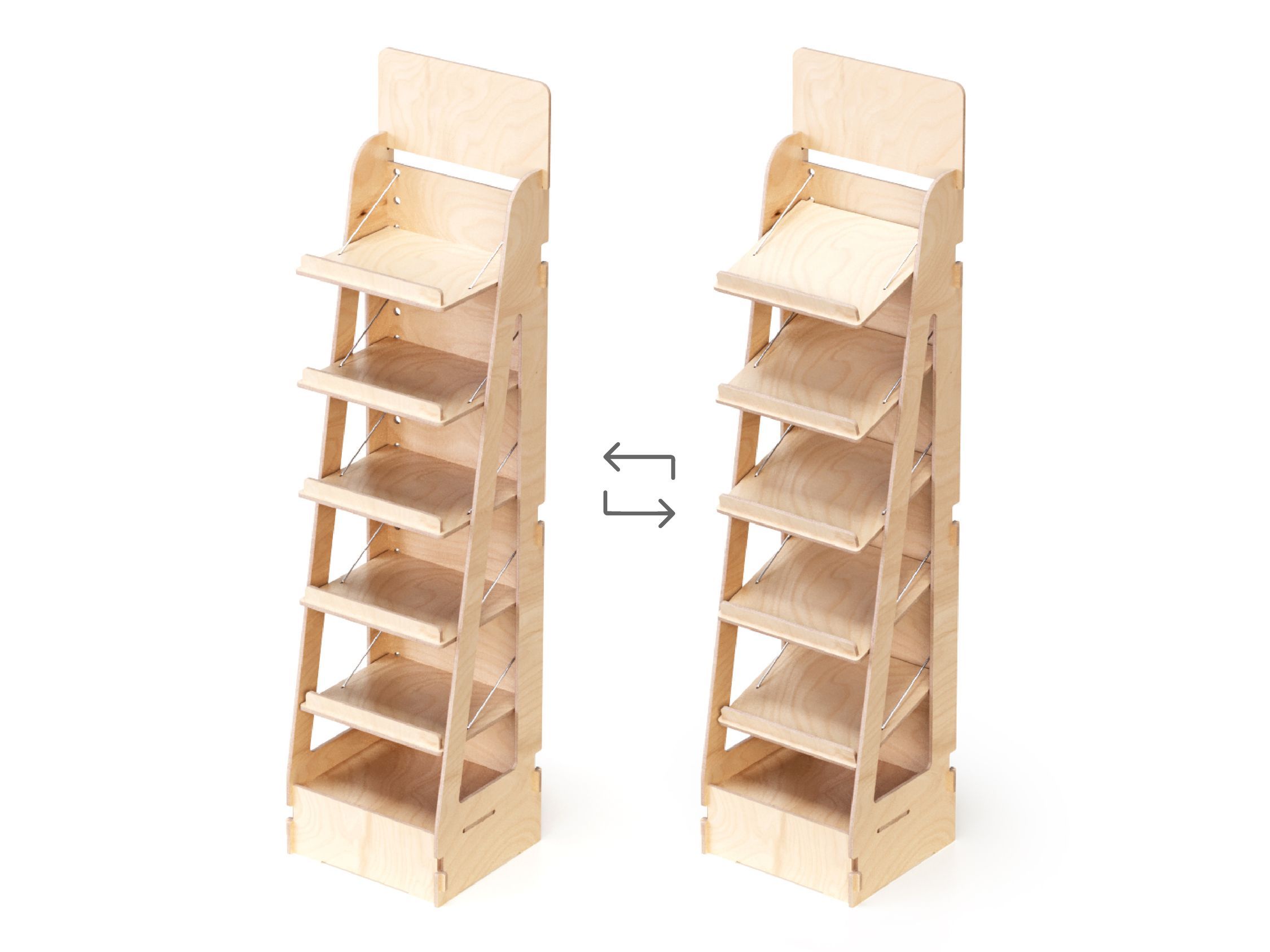 Деревянная напольная стойка дисплея Esposit экспоненты ARCH-00147745 - Вид №1