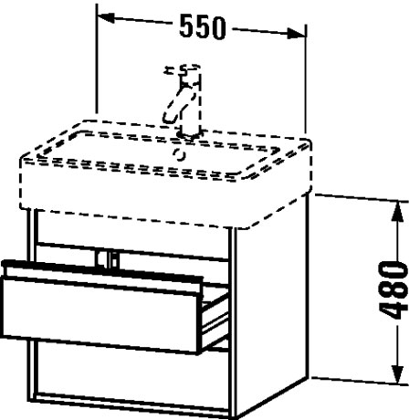 KT663607979 Ketho Тумбочка подвесная Орех натуральный, декор Duravit - Вид №1