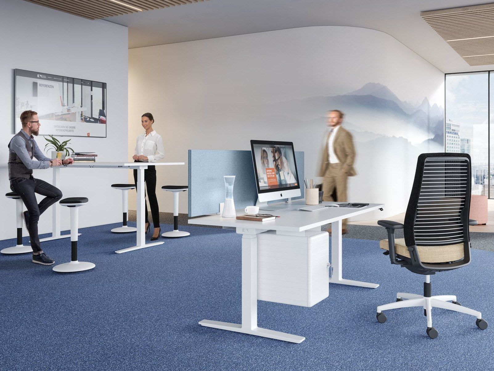 Регулируемая высота наклона офисного стула König Neurath Quick III ARCH-00045673 - Вид №4