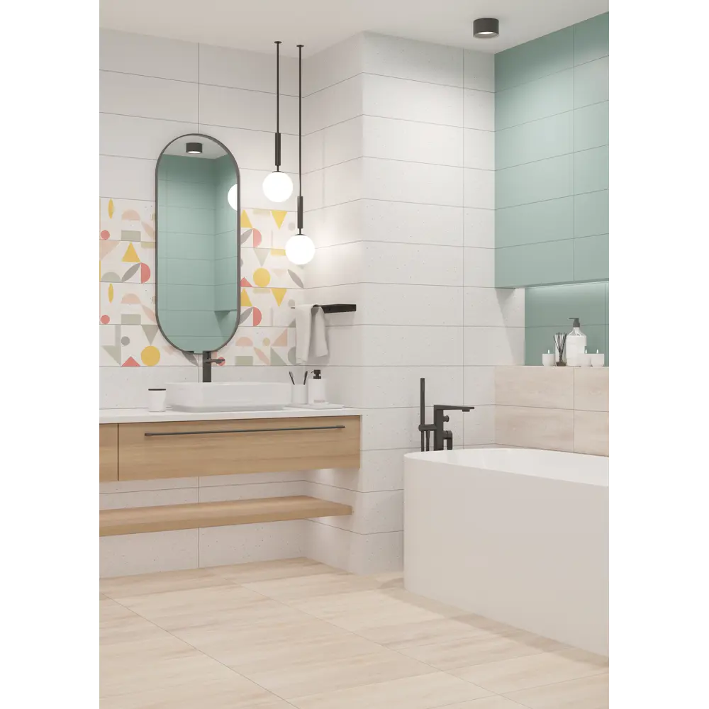 Плитка настенная LB Ceramics Юген Линдберг 20x60 см 0.84 м² матовая цвет разноцветный 87023032 STLM-2170578 - Вид №5