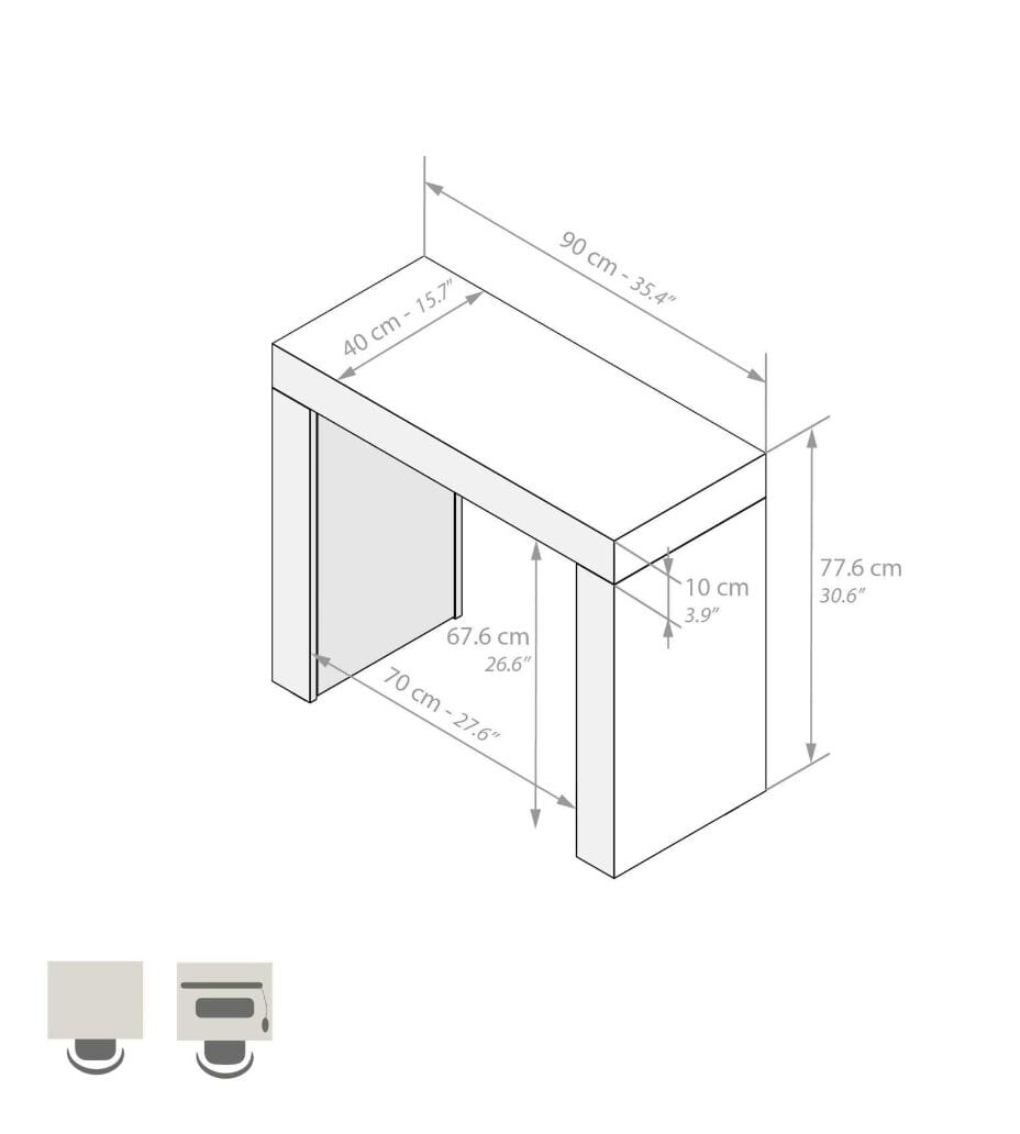 Прямоугольный стол из меламина Mobili Fiver Evolution ARCH-00039213 - Вид №21